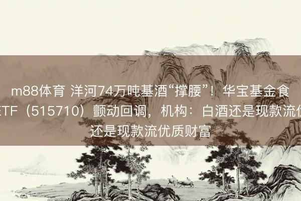 m88体育 洋河74万吨基酒“撑腰”！华宝基金食物饮料ETF（515710）颤动回调，机构：白酒还是现款流优质财富