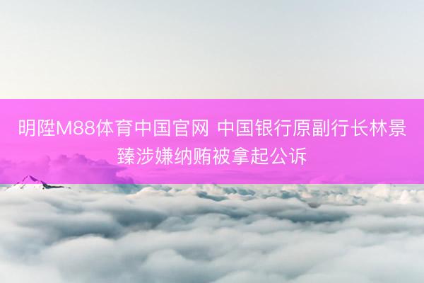明陞M88体育中国官网 中国银行原副行长林景臻涉嫌纳贿被拿起公诉