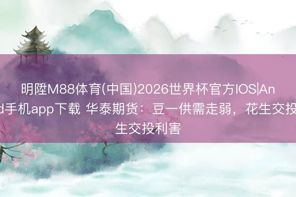 明陞M88体育(中国)2026世界杯官方IOS|Android手机app下载 华泰期货：豆一供需走弱，花生交投利害