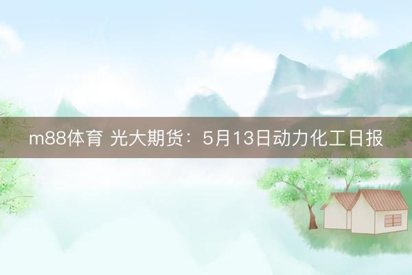 m88体育 光大期货：5月13日动力化工日报