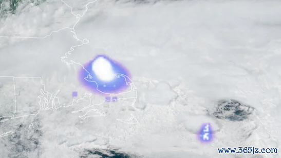 △好意思国国度海洋和大气处分局的舆图泄漏了该流星插足大气层的位置