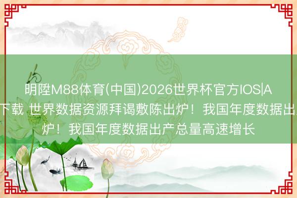 明陞M88体育(中国)2026世界杯官方IOS|Android手机app下载 世界数据资源拜谒敷陈出炉！我国年度数据出产总量高速增长